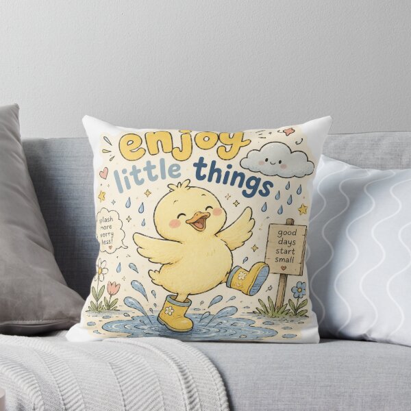 Item preview, Enjoy Little Things Cute Duckling Graphic designed and sold by Pixel Hawk.