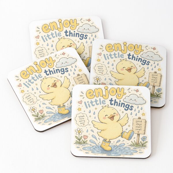 Item preview, Enjoy Little Things Cute Duckling Graphic designed and sold by Pixel Hawk.