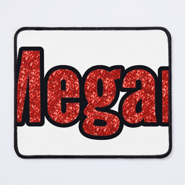 Item preview, Megan Girl Name Red Rhinestone Texture designed and sold by TheIconSmith.