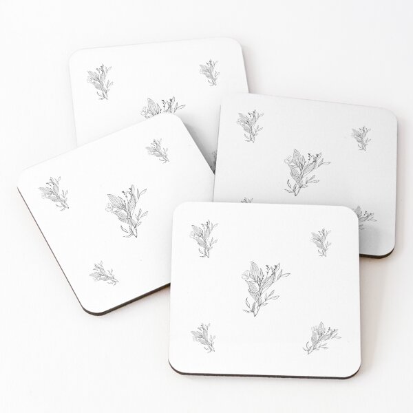Item preview, Elegant Minimalist Botanical Sketch Pattern Delicate Fine Line Art Leaves designed and sold by Eswa World | Store.