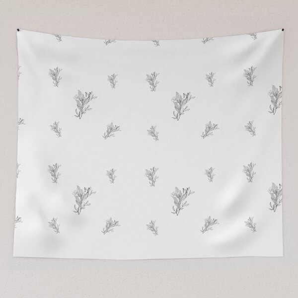 Item preview, Elegant Minimalist Botanical Sketch Pattern Delicate Fine Line Art Leaves designed and sold by Eswa World | Store.
