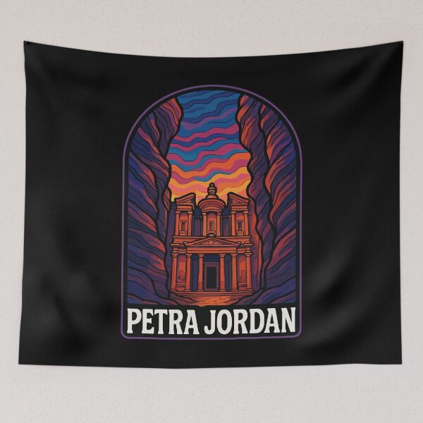 Item preview, Petra Jordan Trippy Art Travel designed and sold by TomFrontierArt.