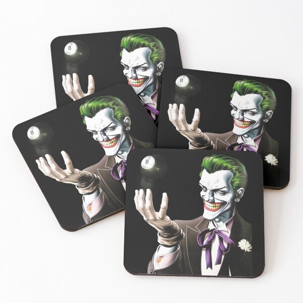 Item preview, Joker with Magic 8 Ball – Dark Comic Villain Art Poster designed and sold by Schulz Lightprint Studio.