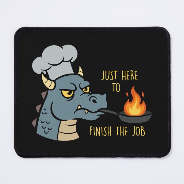 Item preview, Funny Chef Dragon breathing fire work humor designed and sold by Ram94.