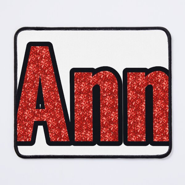 Item preview, Ann Girl Name Red Rhinestone Texture designed and sold by TheIconSmith.