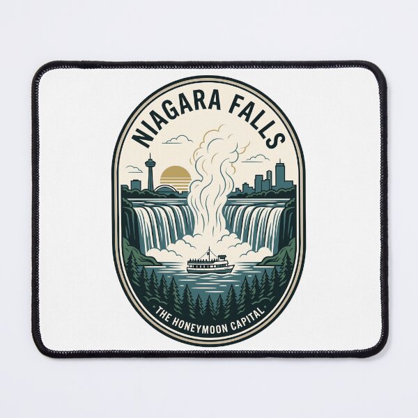 Item preview, Vintage Niagara Falls Honeymoon Capital Travel Poster designed and sold by k3rstman1.