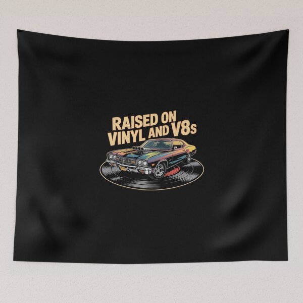 Item preview, Classic V8 Muscle Car on Vinyl Record designed and sold by Heneket.