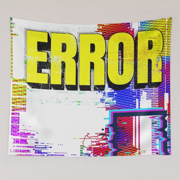 Item preview, System Error Glitch Aesthetic - Edgy Vaporwave Techwear Sticker designed and sold by GraphixByHub.