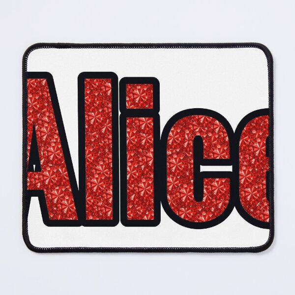 Item preview, Alice Girl Name Red Rhinestone Texture designed and sold by TheIconSmith.