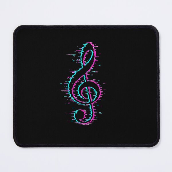 Item preview, Glitch Treble Clef Neon Music Symbol designed and sold by Sn1ver.