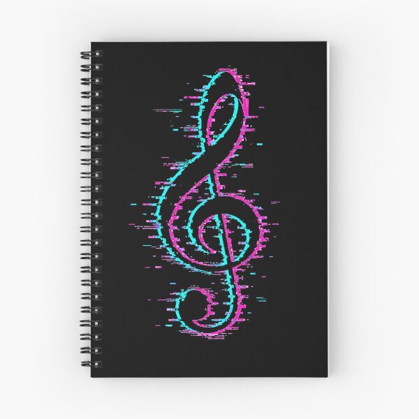 Item preview, Glitch Treble Clef Neon Music Symbol designed and sold by Sn1ver.