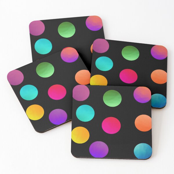 Item preview, Gradient Polka Dots on Black  designed and sold by JaygiesDesign.