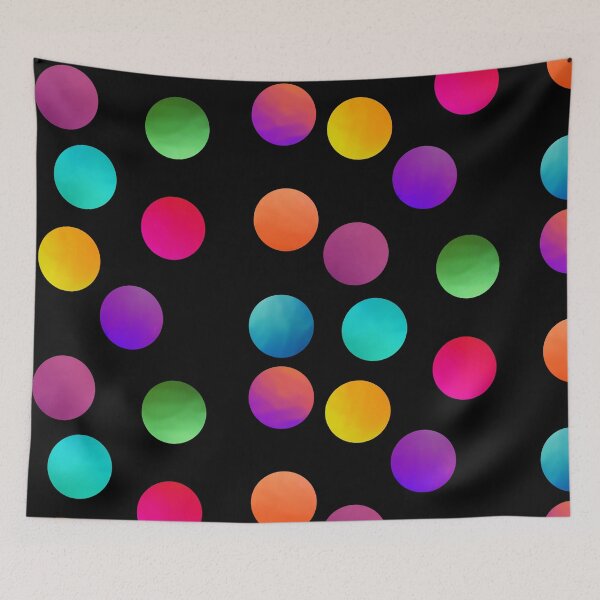 Item preview, Gradient Polka Dots on Black  designed and sold by JaygiesDesign.