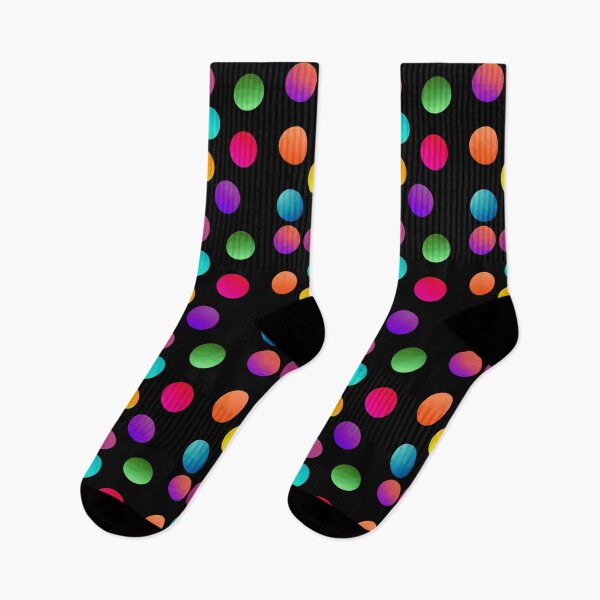 Item preview, Gradient Polka Dots on Black  designed and sold by JaygiesDesign.