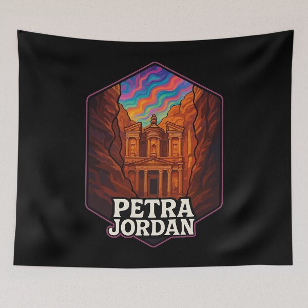 Item preview, Petra Jordan Ancient Trippy Art Travel designed and sold by TomFrontierArt.