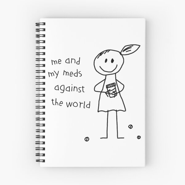 Item preview, Funny Chronic Illness Shirt Me and My Meds Against the World Hand Drawn Spoonie Life Chronic Illness Humor Invisible Illness designed and sold by RealLifeMerchies.