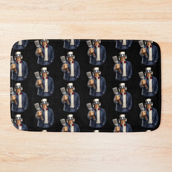 Item preview, BBQ Grill Master Uncle Sam Patriotic Barbecue Design designed and sold by TheTrendsDesk.