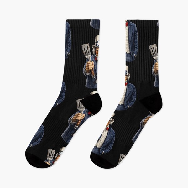 Item preview, BBQ Grill Master Uncle Sam Patriotic Barbecue Design designed and sold by TheTrendsDesk.