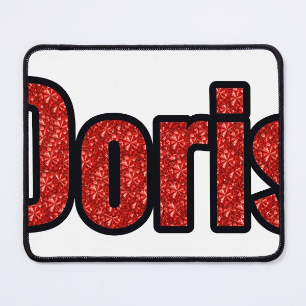 Item preview, Doris Girl Name Red Rhinestone Texture designed and sold by TheIconSmith.