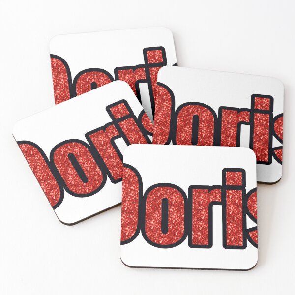 Item preview, Doris Girl Name Red Rhinestone Texture designed and sold by TheIconSmith.