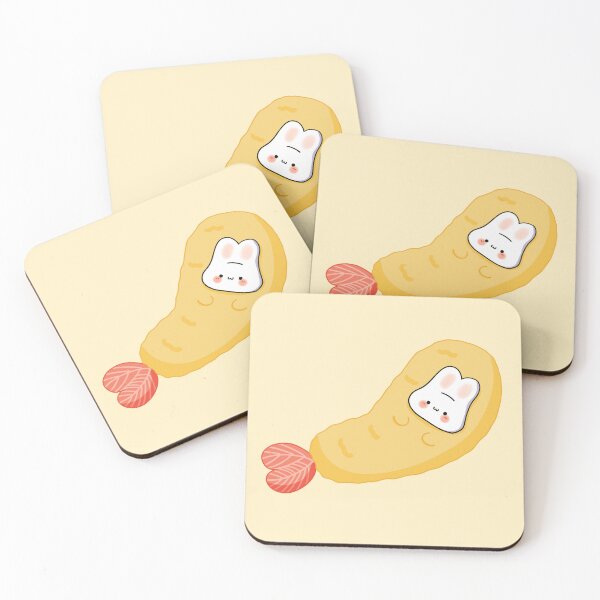 Item preview, Kawaii Bunny Rabbit in Shrimp Costume Cute Aesthetic Illustration designed and sold by Kimchi-style-.