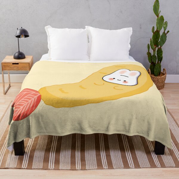 Item preview, Kawaii Bunny Rabbit in Shrimp Costume Cute Aesthetic Illustration designed and sold by Kimchi-style-.