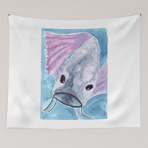 Item preview, Blue-Purple Koi designed and sold by Anke‘s Bazaar.