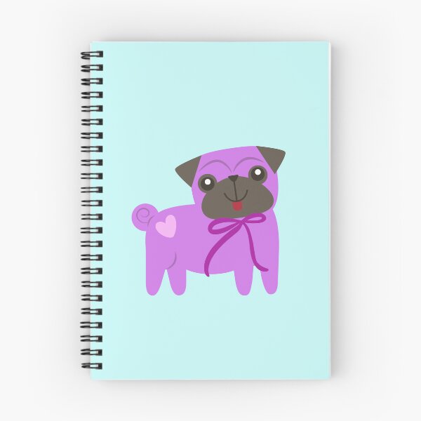 Item preview, Purple Pug Cute Dog illustration designed and sold by AnulaArt.