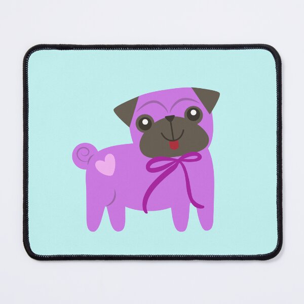 Item preview, Purple Pug Cute Dog illustration designed and sold by AnulaArt.