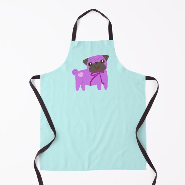 Item preview, Purple Pug Cute Dog illustration designed and sold by AnulaArt.
