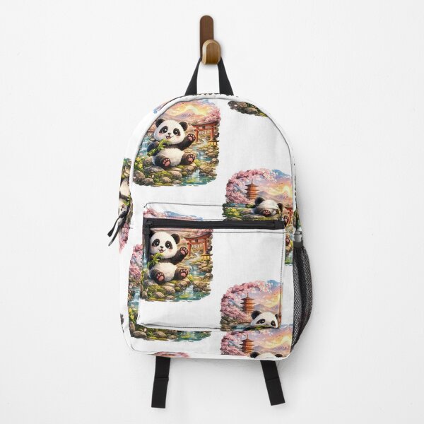 Item preview, Cute Panda in Japanese Sakura Garden Sticker designed and sold by Ishratparween11.