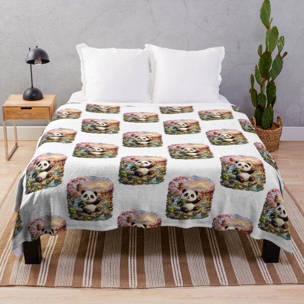 Item preview, Cute Panda in Japanese Sakura Garden Sticker designed and sold by Ishratparween11.
