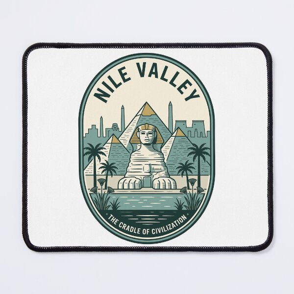 Item preview, Vintage Nile Valley Egyptian Sphinx Pyramids designed and sold by k3rstman1.