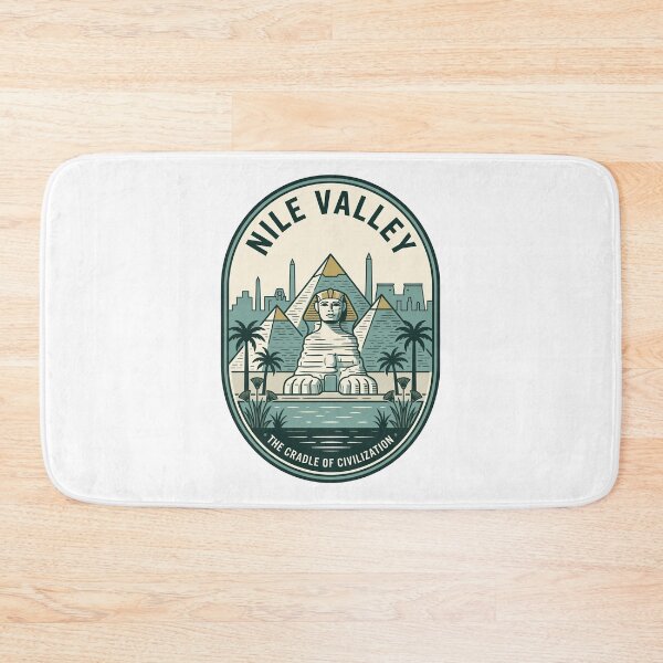 Item preview, Vintage Nile Valley Egyptian Sphinx Pyramids designed and sold by k3rstman1.
