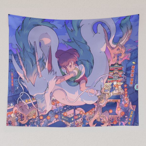 Item preview, Cute kawaii art girl [[chihiros]]  -%[ghiblis]%- flying aways night sky designed and sold by ITsdnelinn.