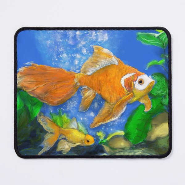 Item preview, Golden Serenity – Goldfish Digital Painting designed and sold by hopenoli_art.