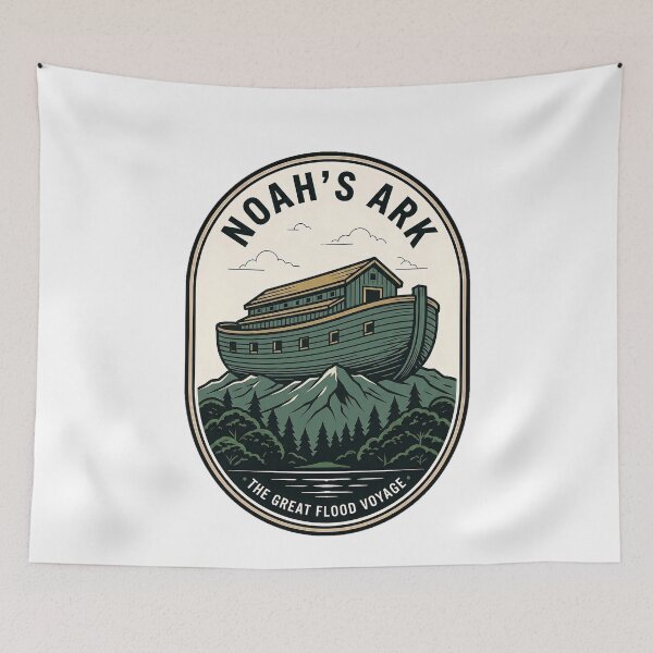 Item preview, Biblical Noahs Ark Great Flood Vintage Badge designed and sold by k3rstman1.