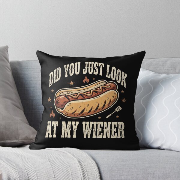 Item preview, Did You Just Look At My Wiener | Funny Hot Dog BBQ Pun Design designed and sold by ArcaneArtistry.