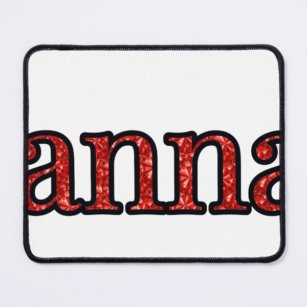 Item preview, Hannah Girl Name Red Rhinestone Texture designed and sold by TheIconSmith.