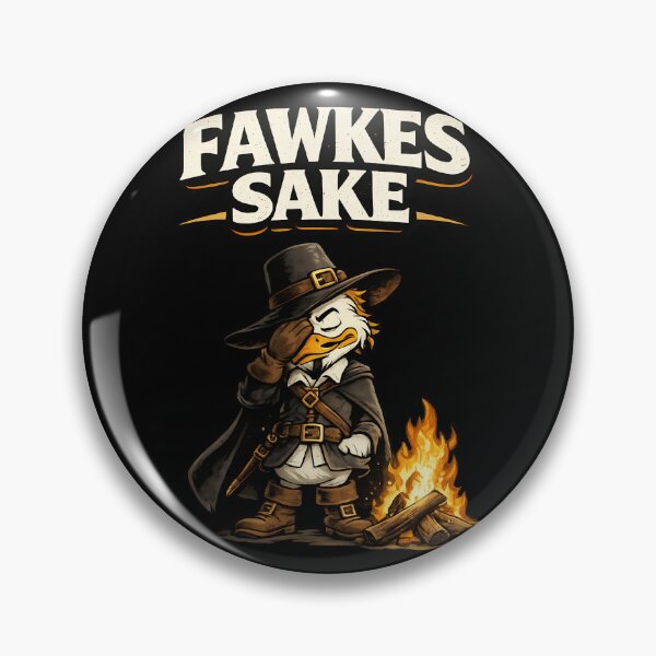 Item preview, Fawkes Sake Funny Guy Fawkes History Pun designed and sold by TeeTimeTreasure.