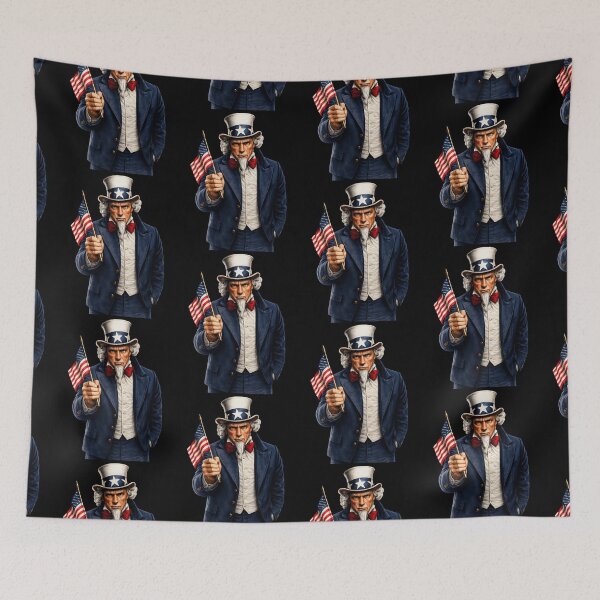 Item preview, Patriotic Uncle Sam American Flag Fourth of July Design designed and sold by TheTrendsDesk.