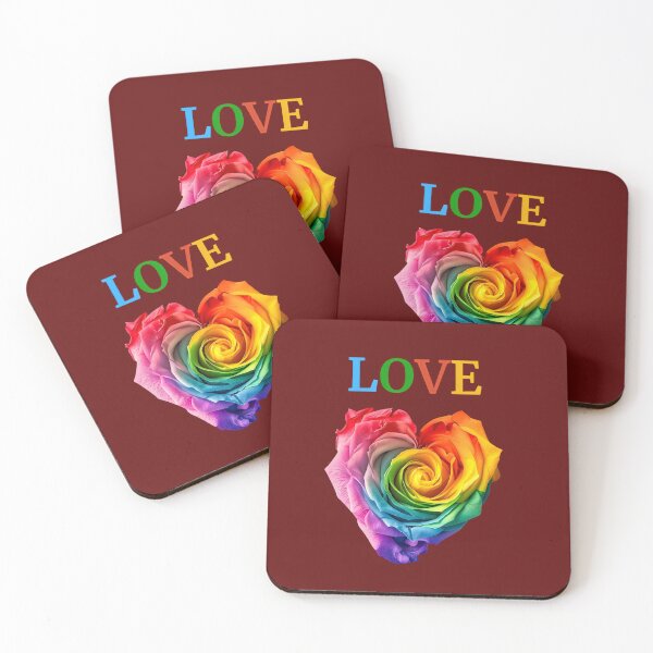 Item preview, RAINBOW  HEART  ROSE  LOVE  GIFTS designed and sold by Brewgoodness.