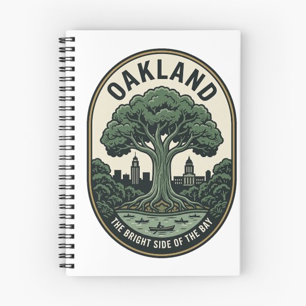 Item preview, Oakland California Nature Skyline Vintage Emblem designed and sold by k3rstman1.