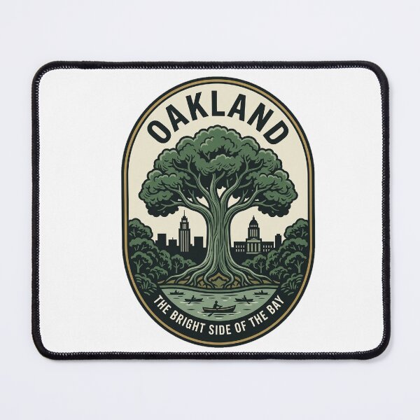 Item preview, Oakland California Nature Skyline Vintage Emblem designed and sold by k3rstman1.