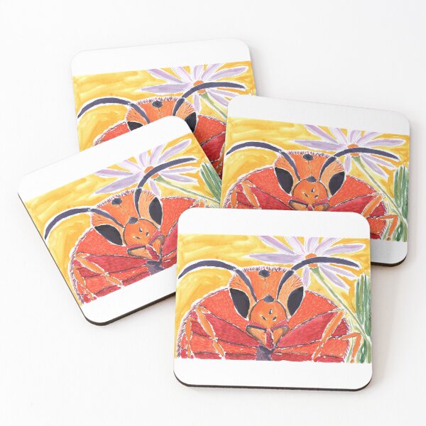 Item preview, Giant Orange-Red Honeybee designed and sold by Anke‘s Bazaar.