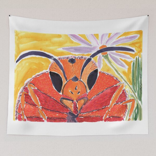 Item preview, Giant Orange-Red Honeybee designed and sold by Anke‘s Bazaar.