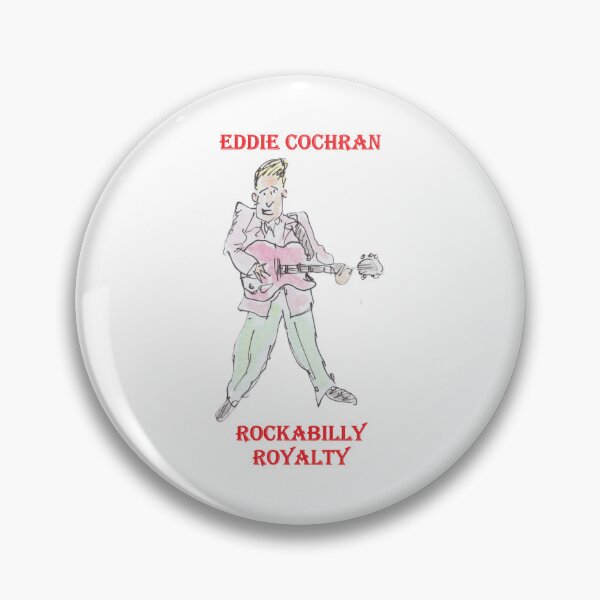 Item preview, Eddie Cohran playing guitar designed and sold by Inky Fingers Illustrations.