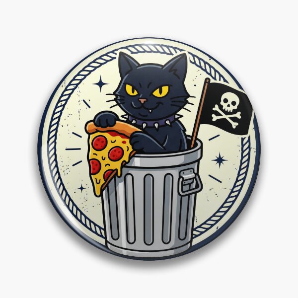 Item preview, Anarchy Cat Trash Pizza Rebellion  designed and sold by Oommen Studio .