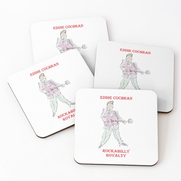 Item preview, Eddie Cohran playing guitar designed and sold by Inky Fingers Illustrations.