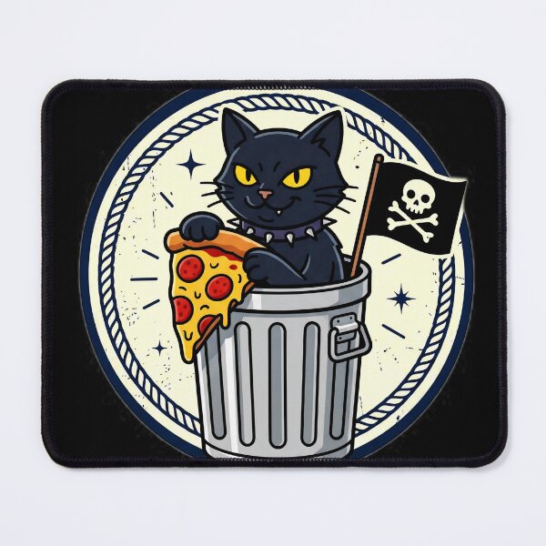 Item preview, Anarchy Cat Trash Pizza Rebellion designed and sold by Oommen Studio .